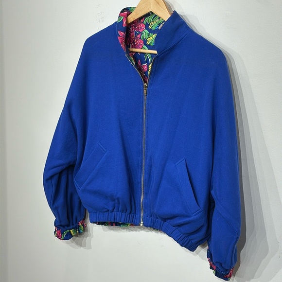 Lilly Pulitzer Vintage Reversible Cotton Bomber Jacket - Picture 11 of 14